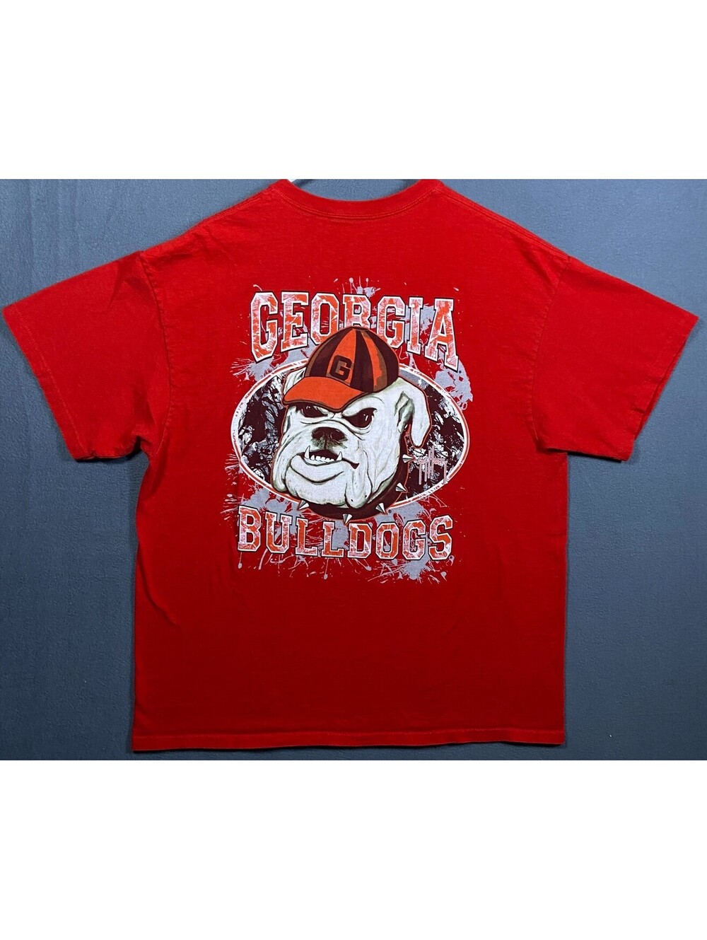 Guy Harvey UGA University of Georgia Bulldogs Shirt XL Aftco Double Sided NCAA
